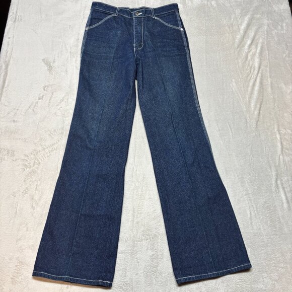 Vintage DRC Denim Blue Jeans Mens 30x32 Embroidered Pockets 100% Cotton - Picture 2 of 9